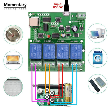 4 Way Smart Relay / Switch eWeLink - DealBuddy