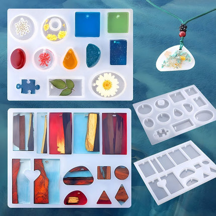 94 Piece Resin Molds Silicone DIY Jewelry Making Kit - DealBuddy