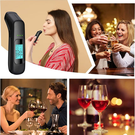 Alcohol Tester Non - Contact Breathalyzer USB Rechargeable With Screen - DealBuddy