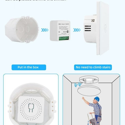 Tuya 16A Wi - Fi Mini DIY Smart Switch - DealBuddy