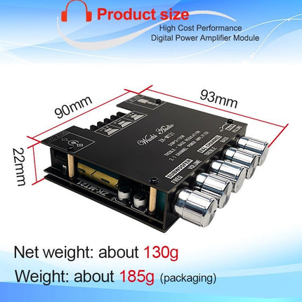 ZK - MT21 50W x 2+100W 2.1 Channel Bluetooth Digital Amplifier Module - DealBuddy